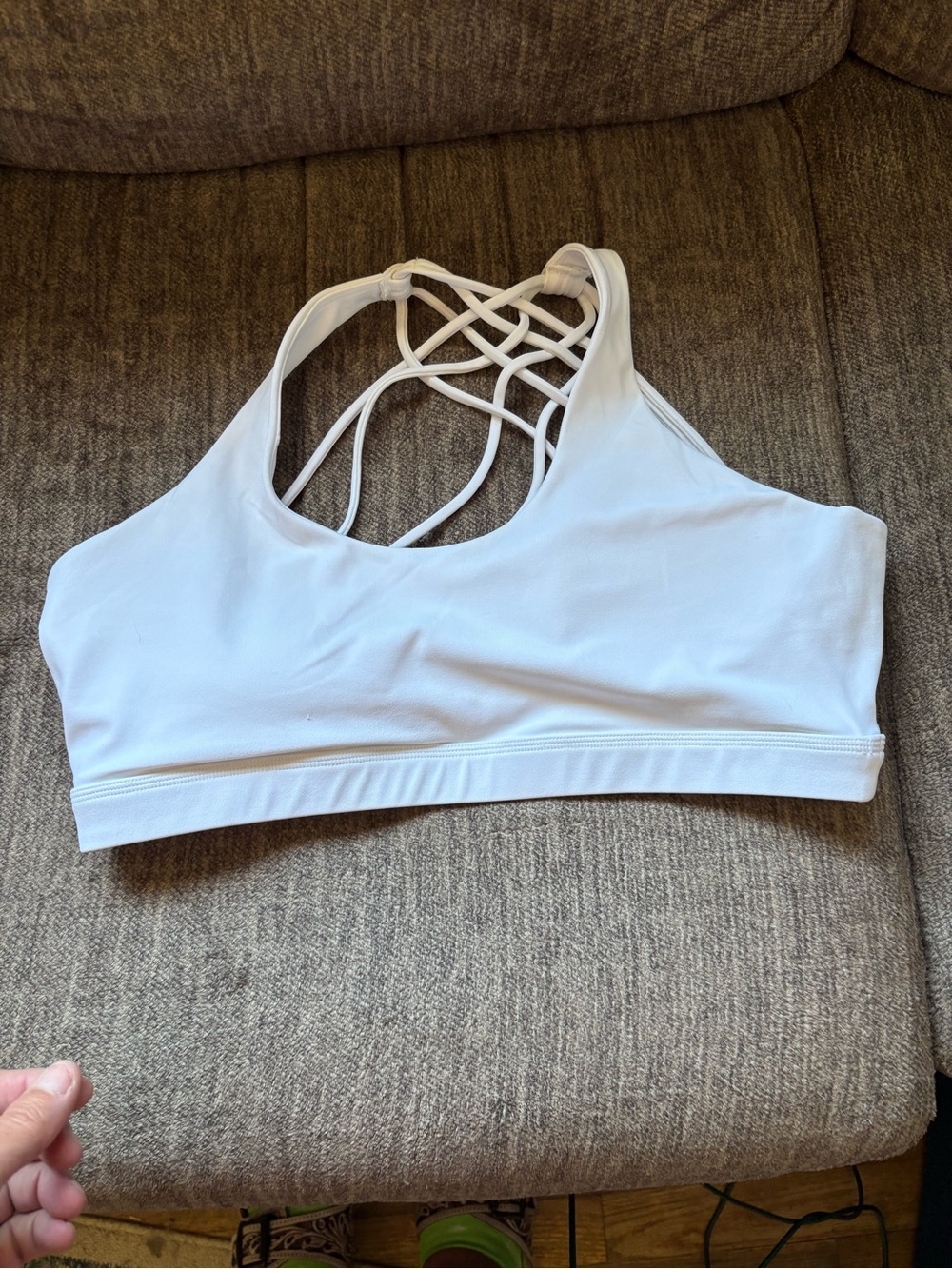 Constantly Varied Gear White Strappy Back Sports Bra white size xxl